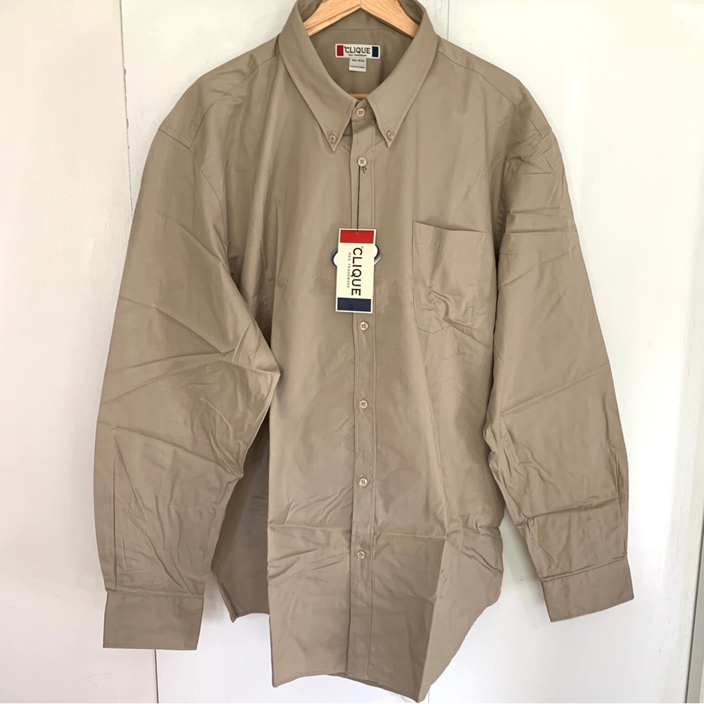 NEW Clique Button Up Dress Shirt Men’s 4XL